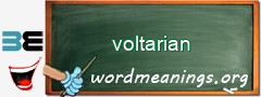 WordMeaning blackboard for voltarian